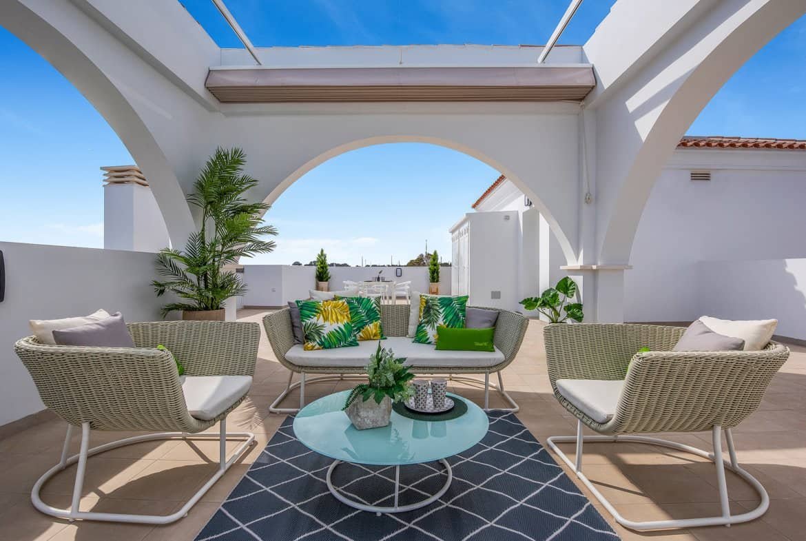 Ruim terras bij penthouse in Ciudad Quesada met uitzicht en buitenruimte