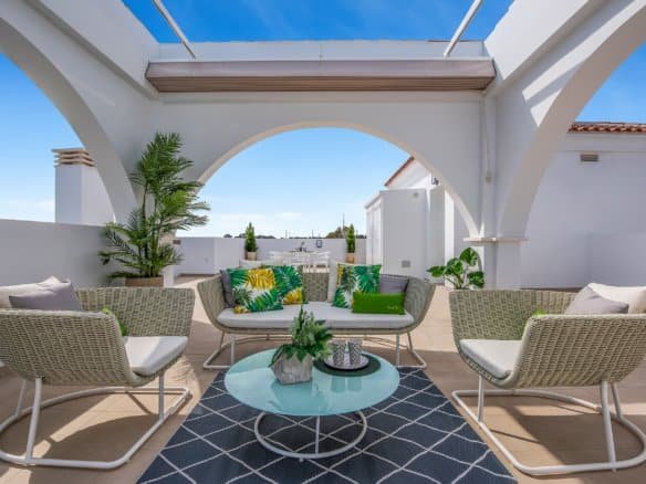 Ruim terras bij penthouse in Ciudad Quesada met uitzicht en buitenruimte