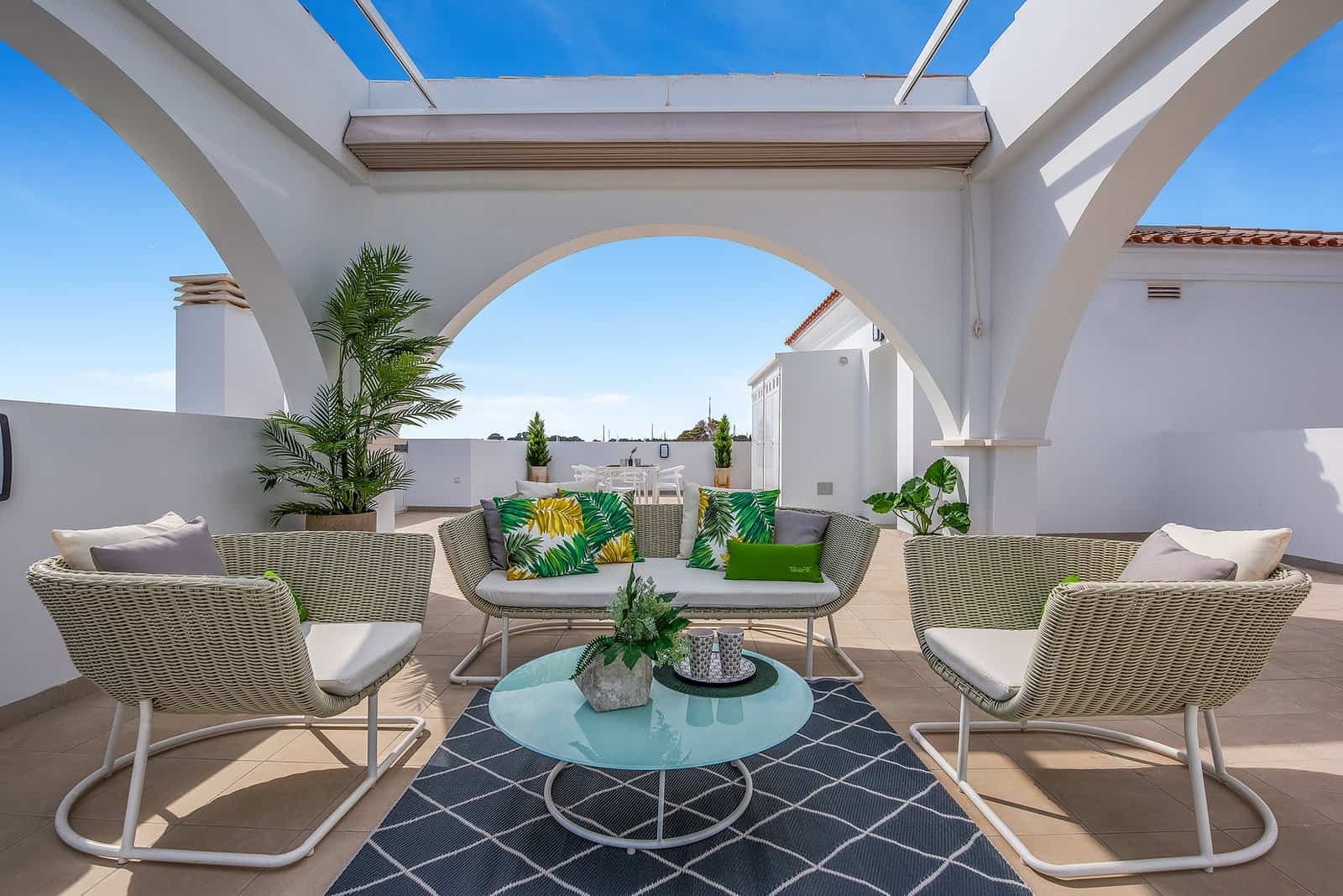 Ruim terras bij penthouse in Ciudad Quesada met uitzicht en buitenruimte
