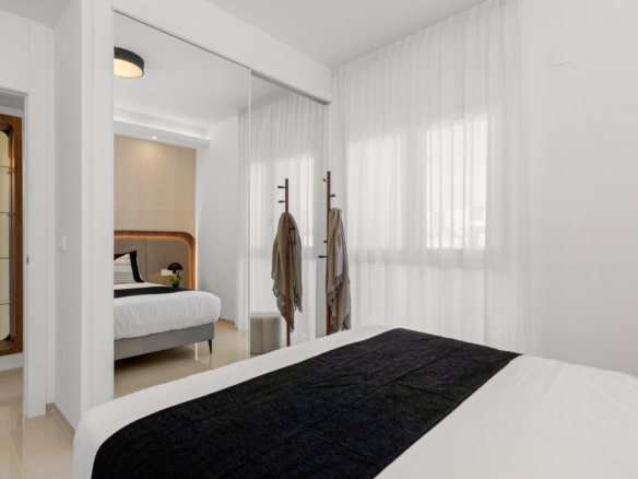 Hoofdslaapkamer in modern nieuwbouw penthouse in Ciudad Quesada Costa Blanca