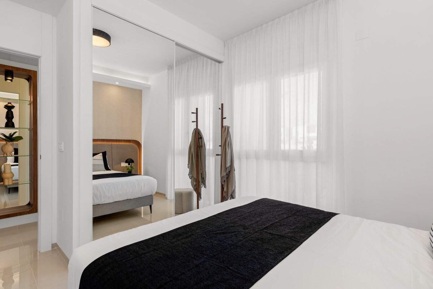 Hoofdslaapkamer in modern nieuwbouw penthouse in Ciudad Quesada Costa Blanca