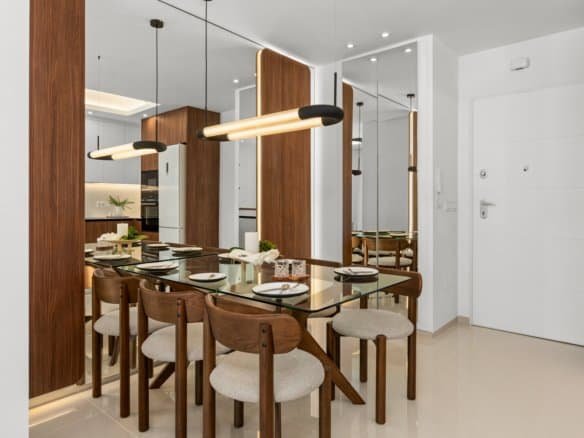 Moderne open keuken in nieuwbouw penthouse Residentie Jazmín in Ciudad Quesada