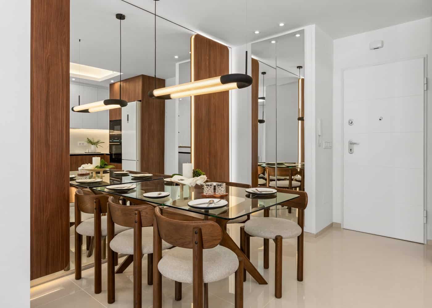Moderne open keuken in nieuwbouw penthouse Residentie Jazmín in Ciudad Quesada