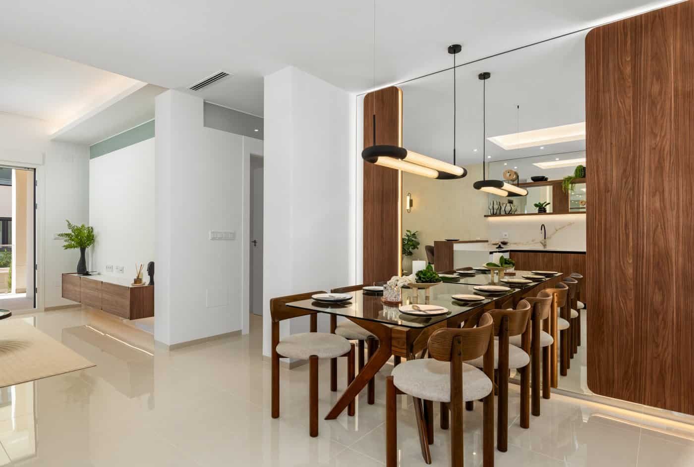 Moderne open keuken in nieuwbouw penthouse Residentie Jazmín in Ciudad Quesada